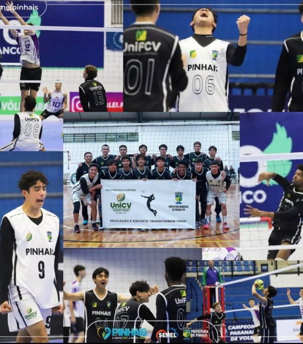 Equipes de vôlei de Pinhais, apoiadas pelo UniCV, se destacam na 2ª Etapa da Liga de Voleibol do Paraná